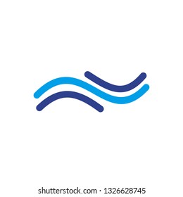 Wave logo icon vector template