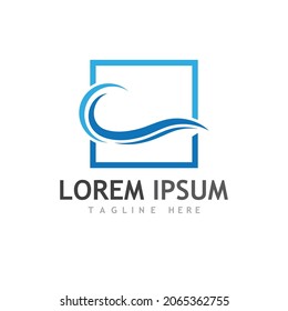 logotipo de onda e imágenes de símbolo