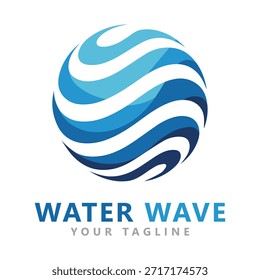 Wave logo symbol vector illustration design