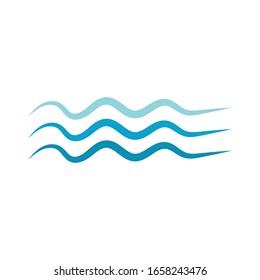 Wave logo and symbol water vector