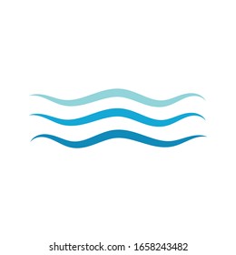 Wave logo and symbol water vector