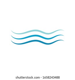 Wave logo and symbol water vector