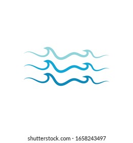 Wave logo and symbol water vector