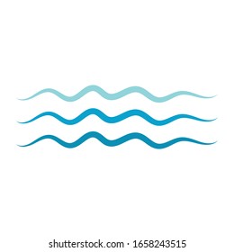 Wave logo and symbol water vector