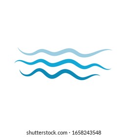 Wave logo and symbol water vector
