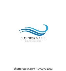 wave logo and symbolvector illustration