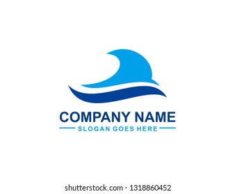 Wave logo template