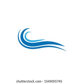Wave logo template design. Icon wave illustration vector.