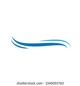 Wave logo template design. Icon wave illustration vector.