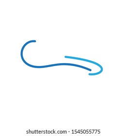 Wave logo template design. Icon wave illustration vector.