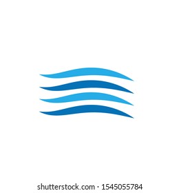 Wave logo template design. Icon wave illustration vector.