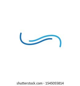 Wave logo template design. Icon wave illustration vector.