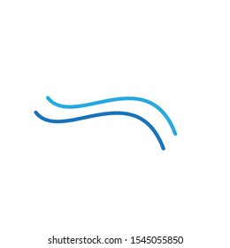 Wave logo template design. Icon wave illustration vector.