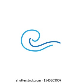 Wave logo template design. Icon wave illustration vector.