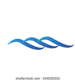Wave logo template design. Icon wave illustration vector.