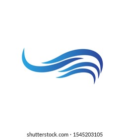 Wave logo template design. Icon wave illustration vector.