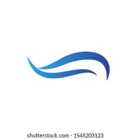 Wave logo template design. Icon wave illustration vector.