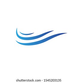 Wave logo template design. Icon wave illustration vector.