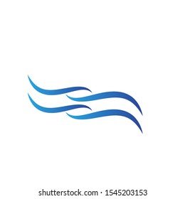 Wave logo template design. Icon wave illustration vector.
