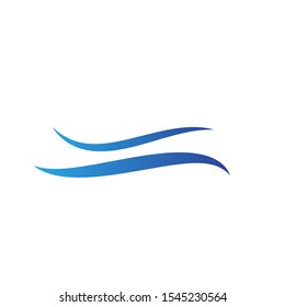 Wave logo template design. Icon wave illustration vector.