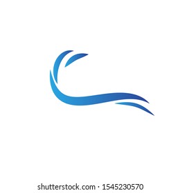 Wave logo template design. Icon wave illustration vector.