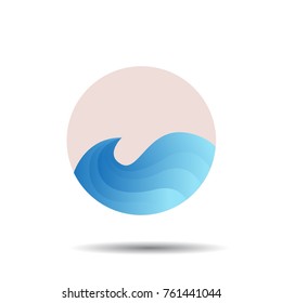 Wave Logo template. Wave Logotype. Wave vector illustration.