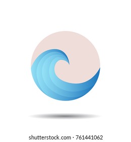 Wave Logo template. Wave Logotype. Wave vector illustration.