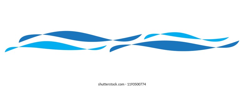 Wave logo template sign vector