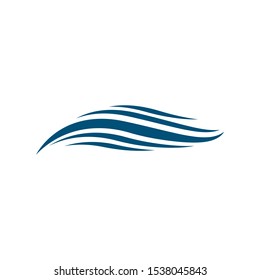Wave logo template  vector icon illustration design