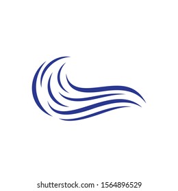 Wave logo template vector icon illustration design