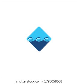 Wave logo vector design concept