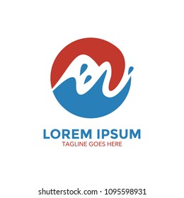 wave logo vector design. icon. vector illustration