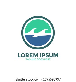 wave logo vector design. icon. vector illustration