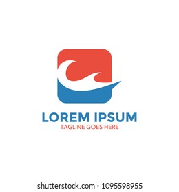 wave logo vector design. icon. vector illustration