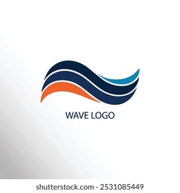 Design de vetor de logotipo de onda. Logotipo da onda moderna.