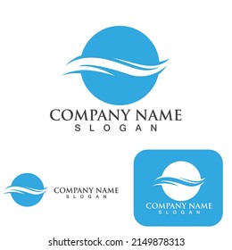 Vektorgrafik-Design des Wave-Logos