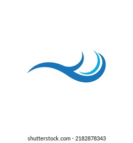 Wave logo vector illustration symbol design