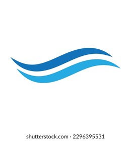 wave logo vector illustration symbol design