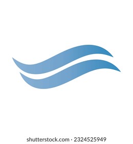 diseño de símbolo de representación vectorial de logotipo de onda