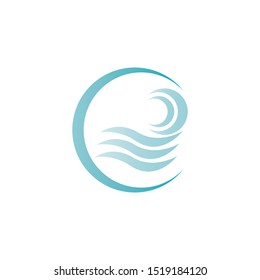 wave logo vector illustration template