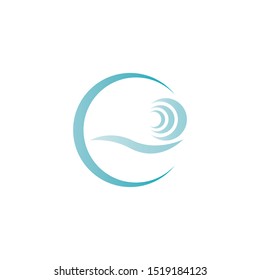 wave logo vector illustration template