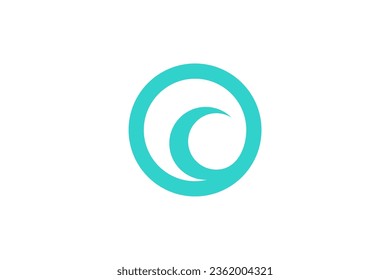  Plantilla de signo vectorial de logotipo de onda 