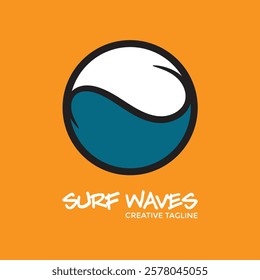 Wave logo vector tempate and beach symbol