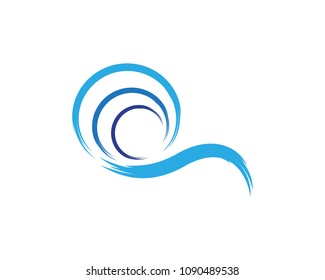 Wave logo vector template