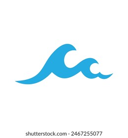 Wave logo vector template and symbol
