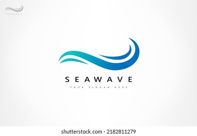 Wave logo vector. Water design.