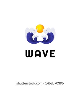 Wave logo vector for your business