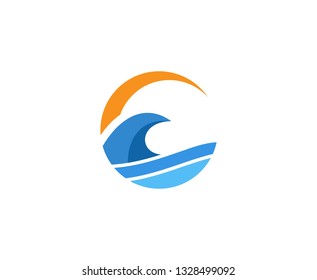 Wave logo water 