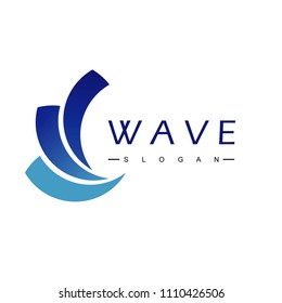 Wave Logo, Water Design Template