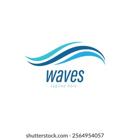 wave logo. water logo. wave icon